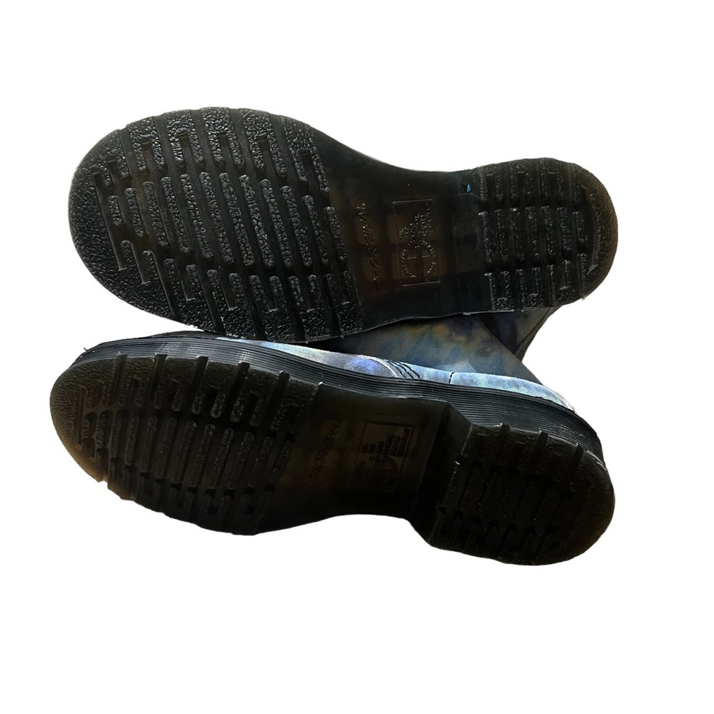 DR. MARTENS 1460 Pascal Blue Summer Tie-dye Tumbled Boots Size 5 — Worn 1X - Picture 5 of 5